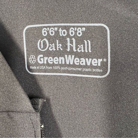 Oak Hall GreenWeaver Black Graduation Commencement Cap Gown Zipper Fit 6'6"-6'8" - Picture 5 of 11